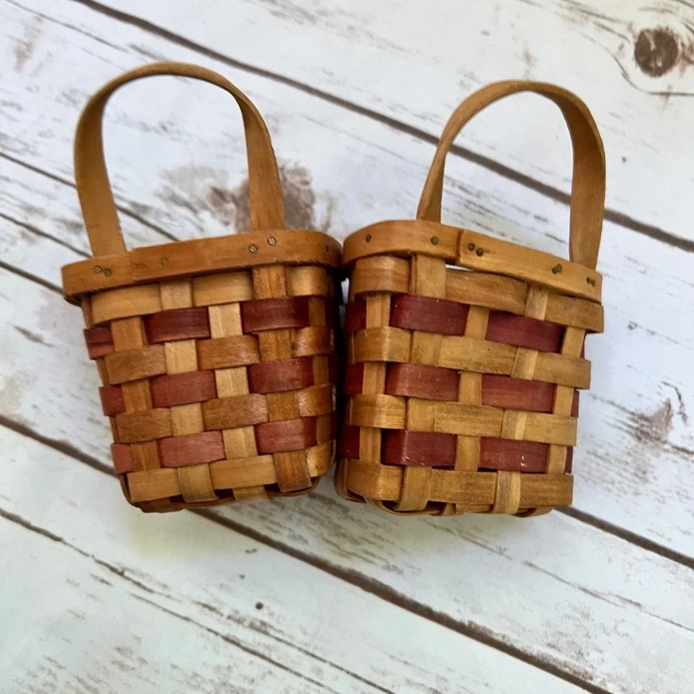 Boyds Collection‎ Baskets Americana Patriotic Star Miniature Set of 2 OS